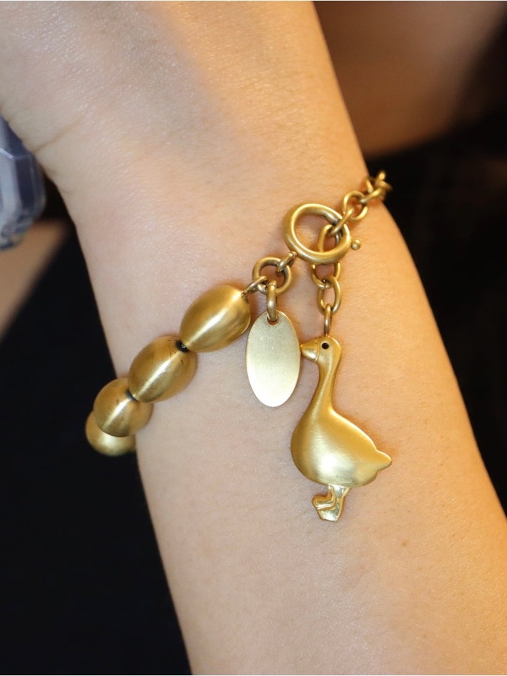 Vintage Moschino Cheap & Chic Goose Eggs Bracelet